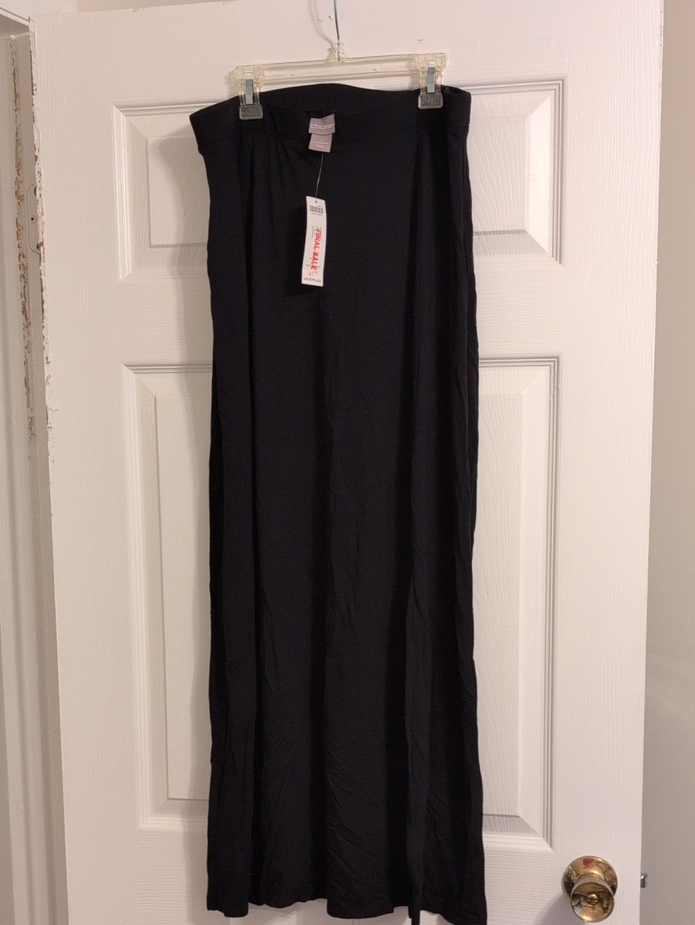 Chico's Black Maxi Skirt with Elastic Waistband